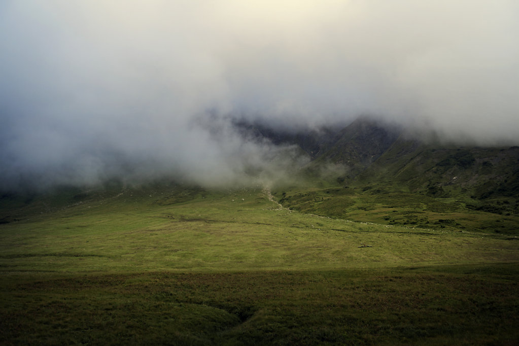 Les Alpes et la brume