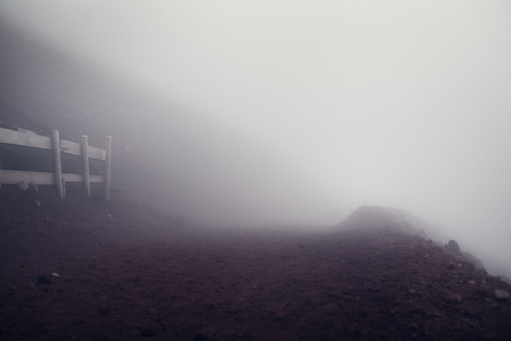 Le Mont Fuji et la brume