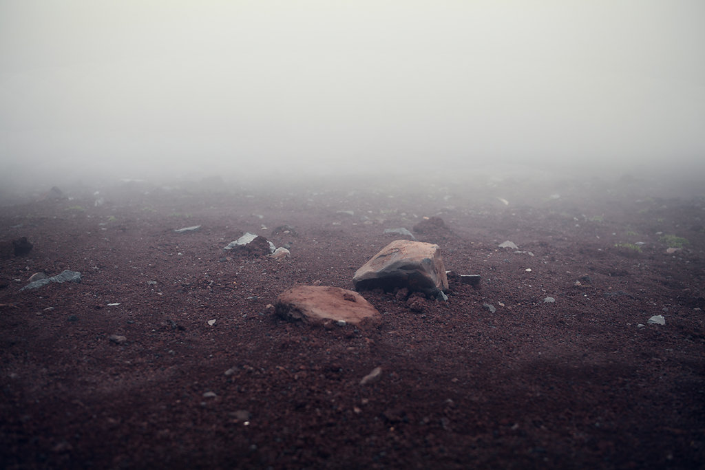 Le Mont Fuji et la brume