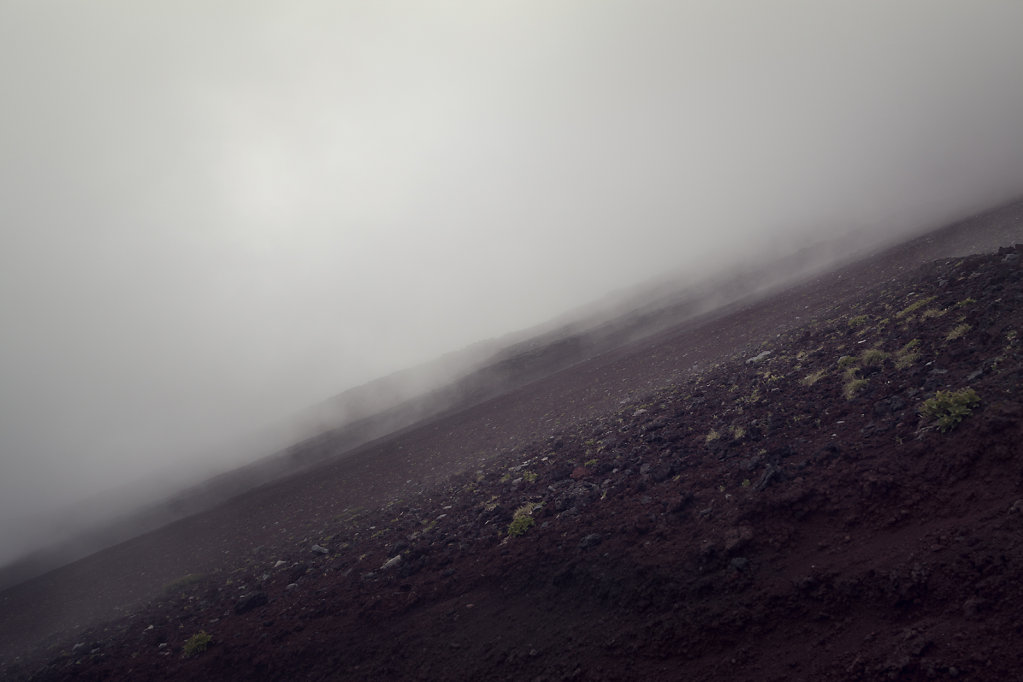 Le Mont Fuji et la brume